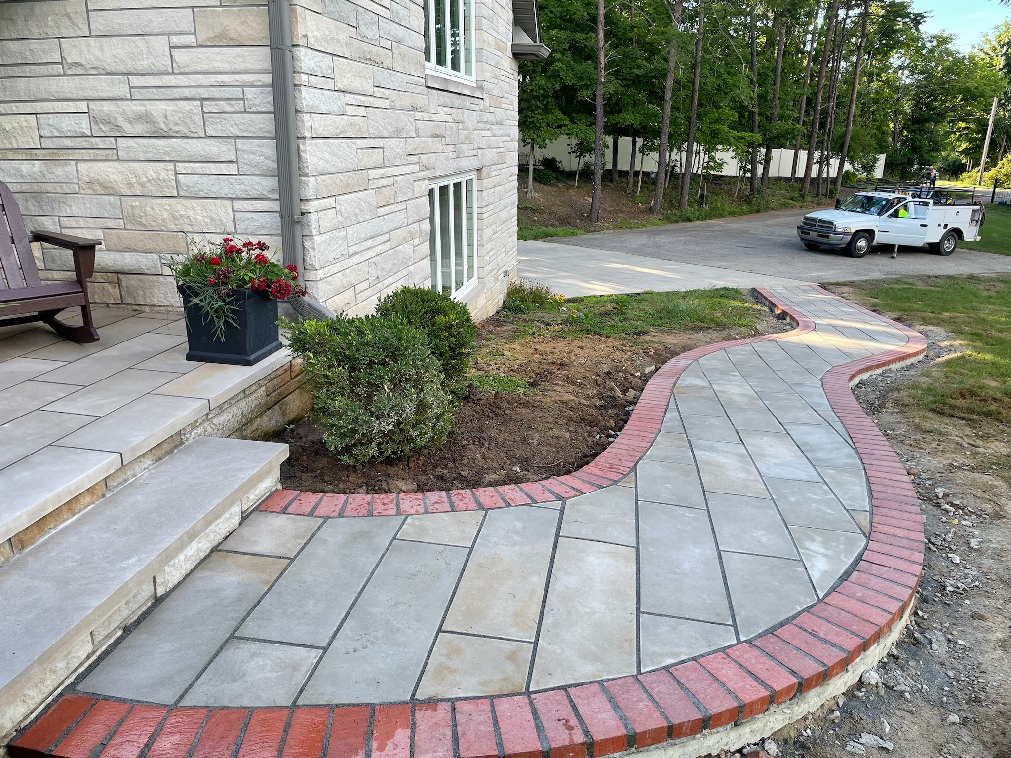 Paver Walkway Installation — after