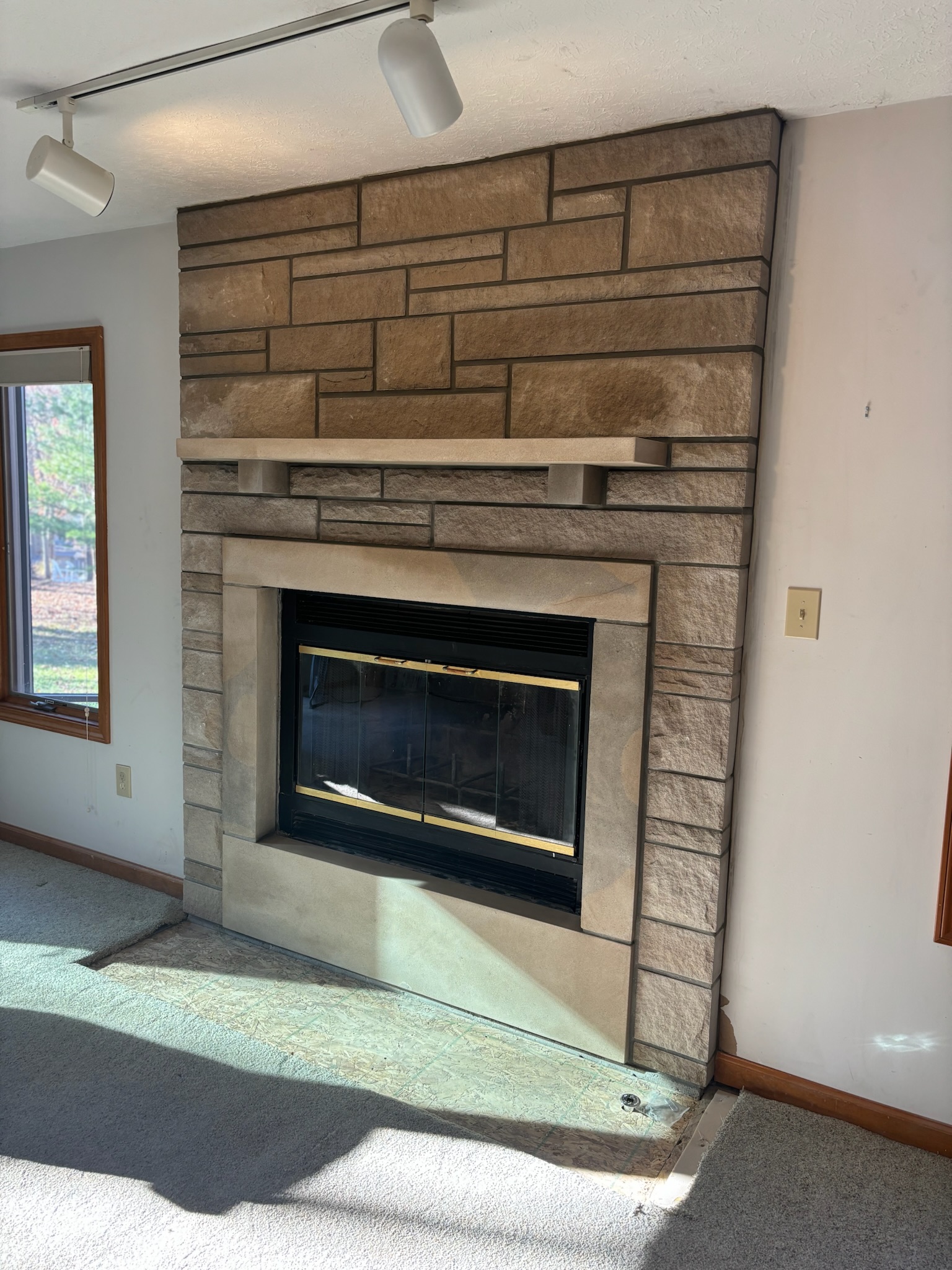 Fireplace & Hearth Rebuild — after