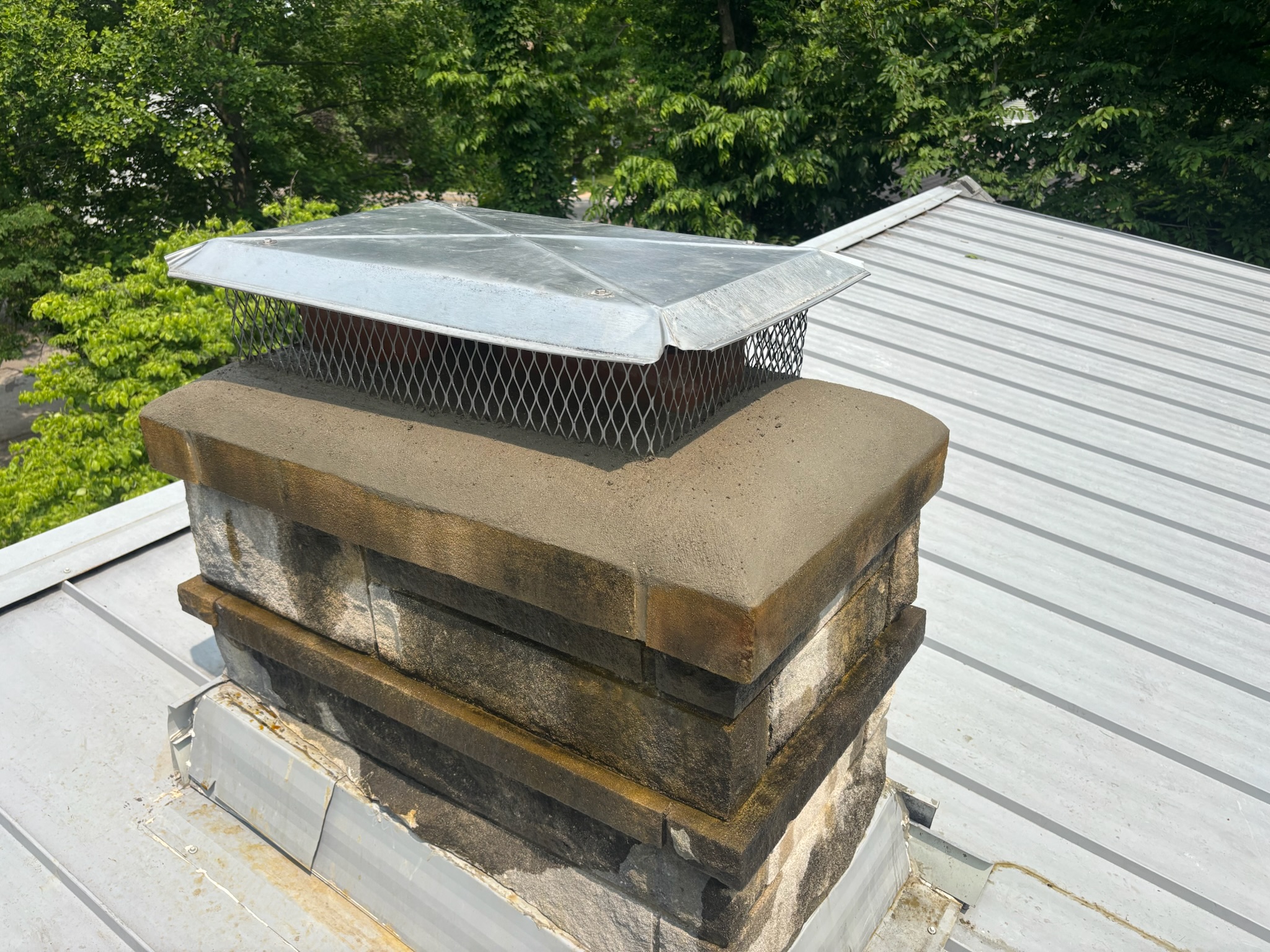 Chimney Brick Repair & Tuckpointing — after